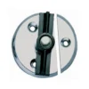 PERKO Chromed Zinc Door Button - 1 3/4" with Tension Spring