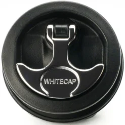 WHITECAP T-Handle Surface Mount Latch, Black/Chrome