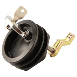 WHITECAP Lift Handle, Compression Latch, Black, Chrome, Lock