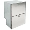 ISOTHERM Drawer 160 Light Refrigerator Only, AC/DC, 5.5 Cu. Ft., Stainless Steel, 4-Sided Flush Mount Flange