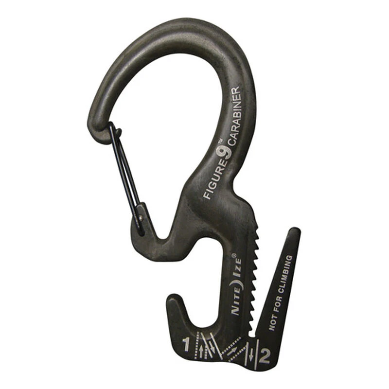 NITE IZE Small Black Figure 9 Carabiner 1 NITE IZE Small Black Figure 9 Carabiner