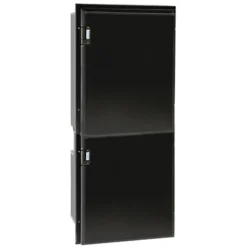 ISOTHERM Cruise 195 Classic Fridge/Freezer - AC/DC, Right Swing, Black Door & Panel, 3 Sided Black Flange