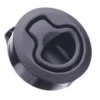 SOUTHCO MARINE M1 Medium Flush Pull Latch, Black Plastic