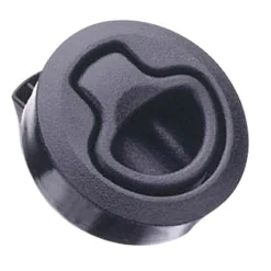 SOUTHCO MARINE M1 Medium Flush Pull Latch, Black Plastic