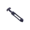 SOUTHCO MARINE Flexible T-Handle Latch, Front Mount, Black
