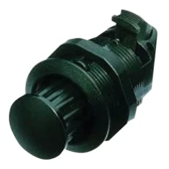 SOUTHCO MARINE M1-2A Pop-Out Knob Latches, Fixed Grip, Black Plastic