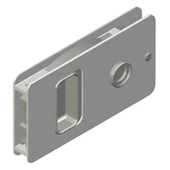 SOUTHCO MARINE MF Flush Sliding Door Latch, Powder Coat/White