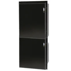 ISOTHERM Cruise 195 Classic Fridge/Freezer - AC/DC, Left Swing, Black Door & Panel, 3 Sided Black Flange