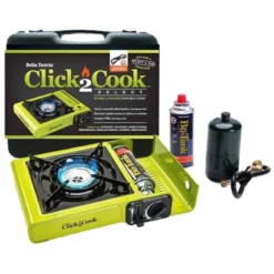 WALL LENK CORPORATION Click2Cook Select Butane or Propane Portable Stove With Hose and Regulator Assembly