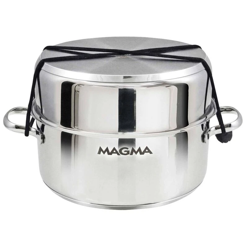 MAGMA Professional Series Gourmet Nesting 7-Piece Stainless Steel Induction Cookware Set with Ceramica® Non-Stick 3 MAGMA Professional Series Gourmet Nesting 7-Piece Stainless Steel Induction Cookware Set with Ceramica® Non-Stick - Image 3