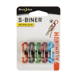 NITE IZE S-Biner® MicroLock® Aluminum, 5-Pack - Assorted