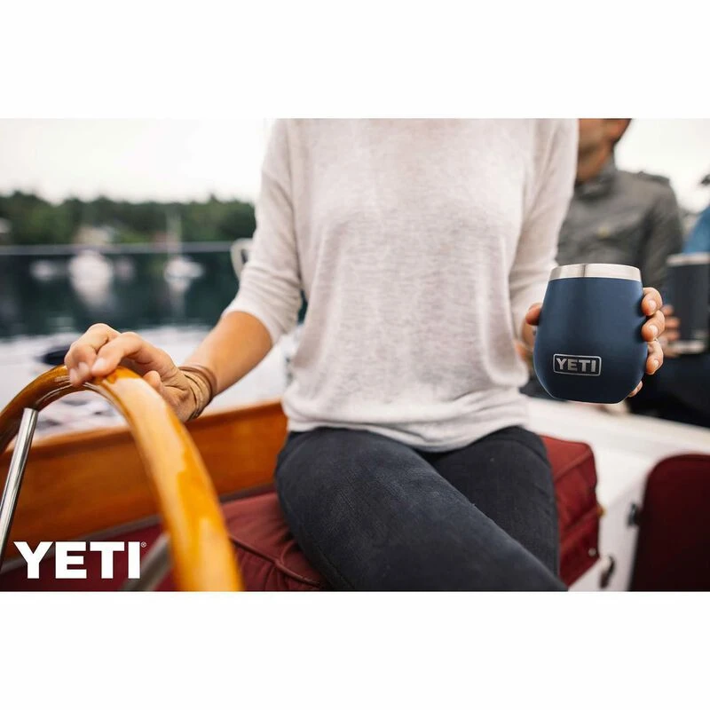 YETI 10 oz. Rambler® Wine Tumbler, Navy 4 YETI 10 oz. Rambler® Wine Tumbler, Navy - Image 4