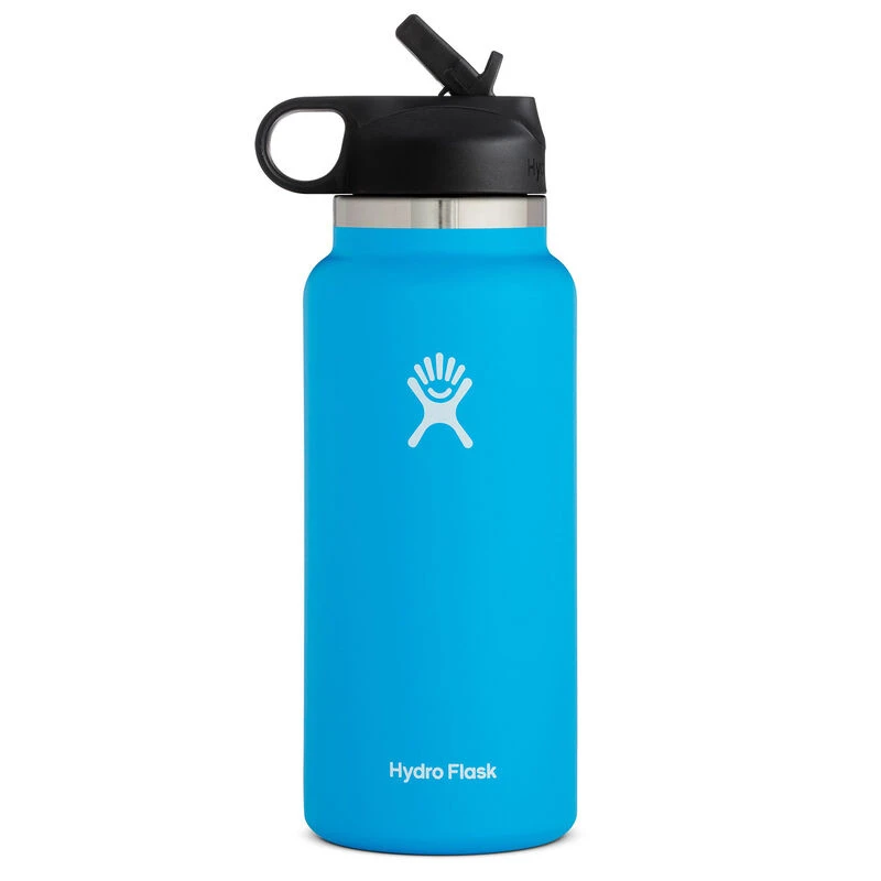 HYDRO FLASK 32 oz. Wide-Mouth Water Bottle with Straw Lid 1 HYDRO FLASK 32 oz. Wide-Mouth Water Bottle with Straw Lid