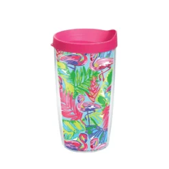 TERVIS 16 oz. Bright Flamingo Tumbler with Lid