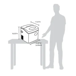 NEW AIR Countertop Ice Maker, 50 lbs. -Boat Cabin And Galley Store 20279915 8 1500.14062021033106