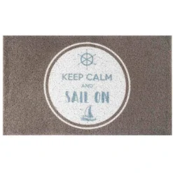CON-TACT BRAND 18" x 30" PVC Spray Print Boarding Mat, Keep Calm and Sail On