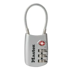 MASTER LOCK 1 3/16in (30mm) Wide Set Your Own Combination TSA-Accepted Luggage Lock with Flexible Shackle
