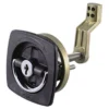 PERKO Flush Lock - Chrome/White with Offset Cam Bar