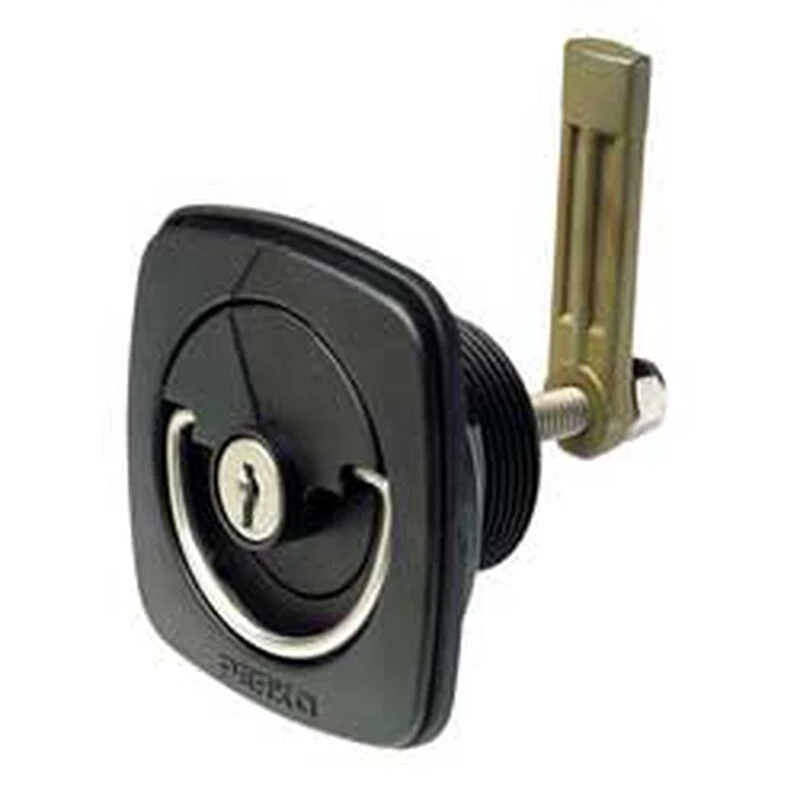 PERKO Flush Lock and Latch for Smooth or Carpeted Surfaces - with Straight Cam Bar 1 PERKO Flush Lock and Latch for Smooth or Carpeted Surfaces - with Straight Cam Bar