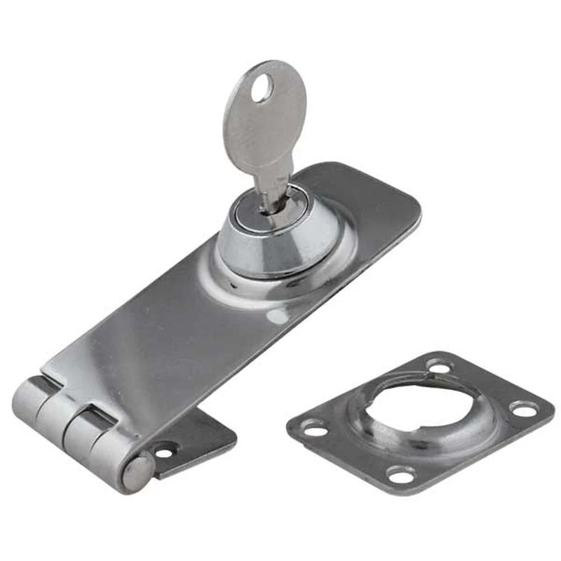 WEST MARINE Stainless Steel Standard Locking Hasp - 3" x 1-1/8", Fasteners #6 1 WEST MARINE Stainless Steel Standard Locking Hasp - 3" x 1-1/8", Fasteners #6